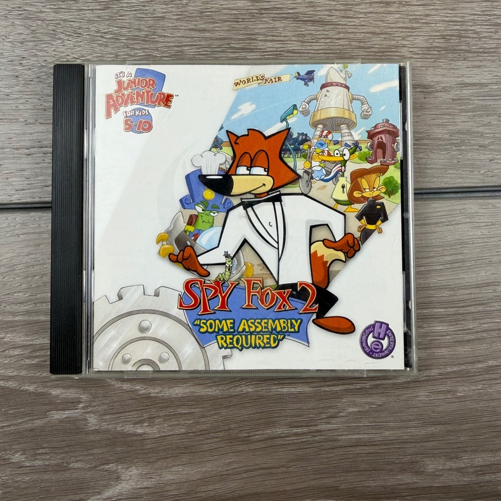 Humongous Entertainment Spy Fox 2 Some Assembly Required PC Mac CD Video Game
